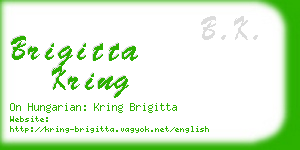 brigitta kring business card